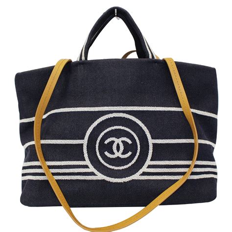 chanel navy tote bag.